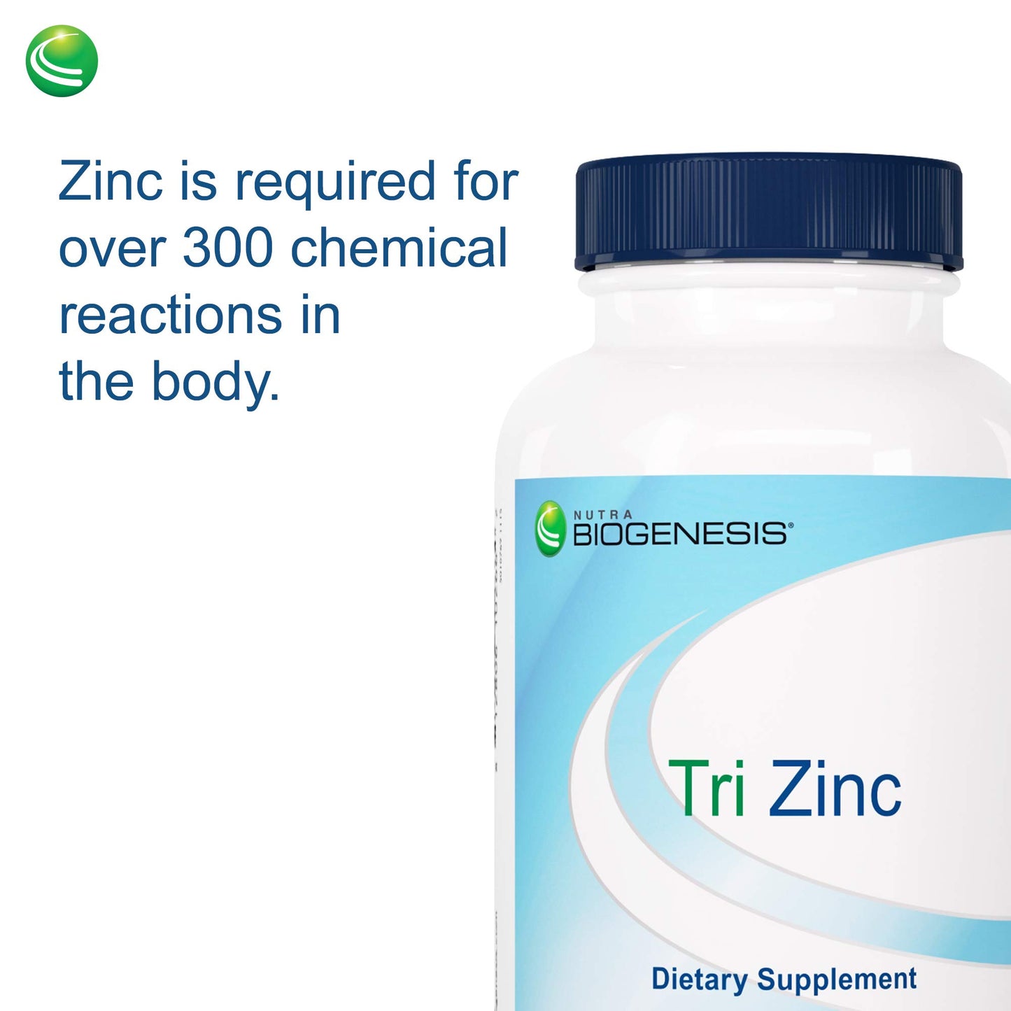 Nutra BioGenesis Tri Zinc Chelate 30mg Capsules, 90 Count
