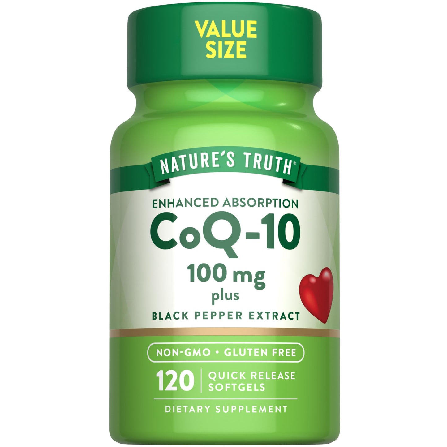 Nature's Truth CoQ10 100mg Softgels, 120 Count