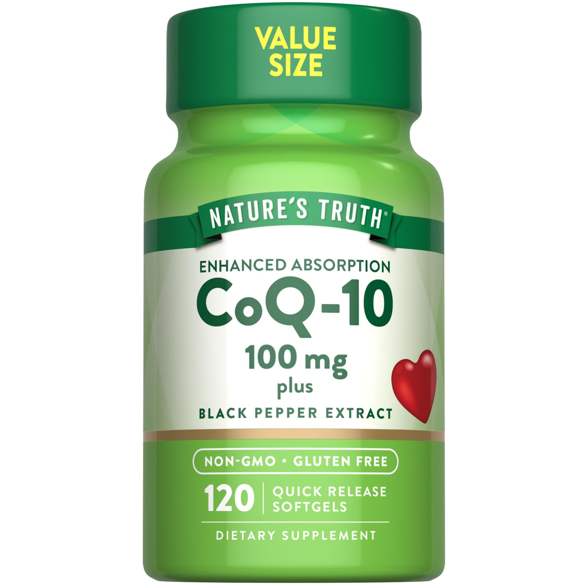 Nature's Truth CoQ10 100mg Softgels, 120 Count