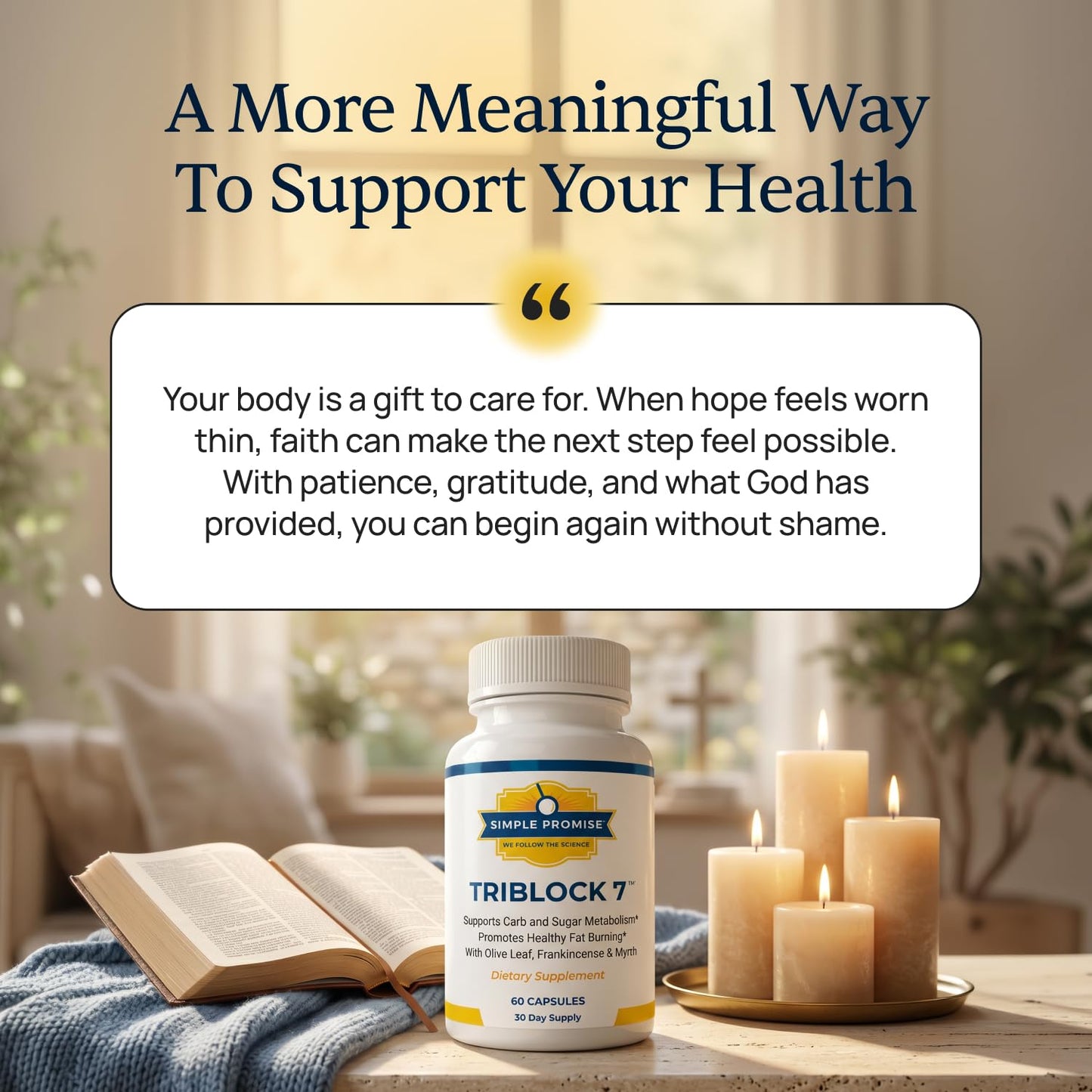 Simple Promise TriBlock7 Carb Blocker Capsules, 60 Capsules