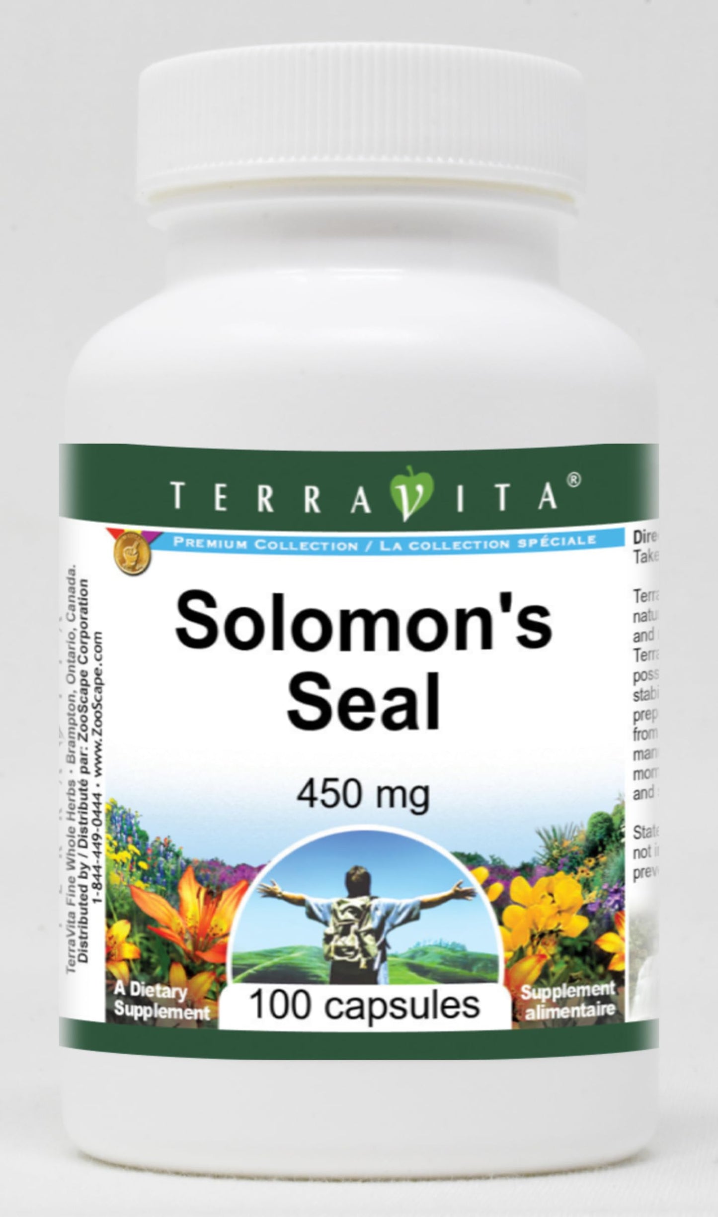 Terravita Solomon's Seal 450 mg Capsules, 300 Count