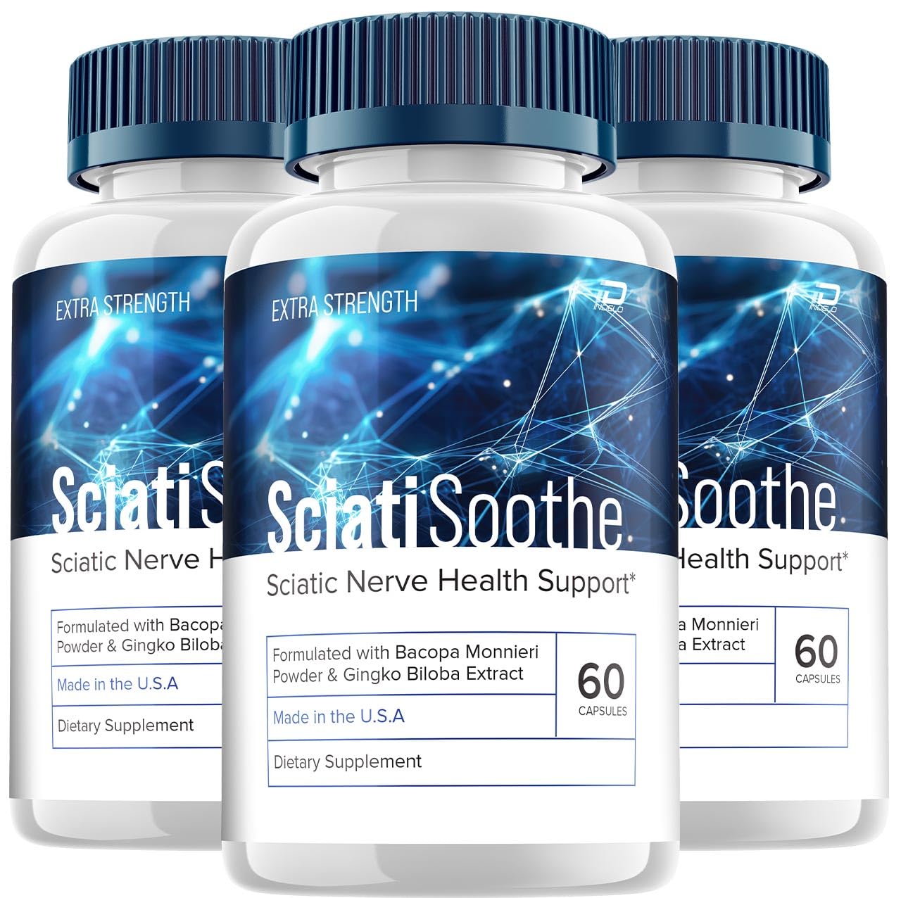 Indelo SciatiSoothe Brain Supplement Capsules 180