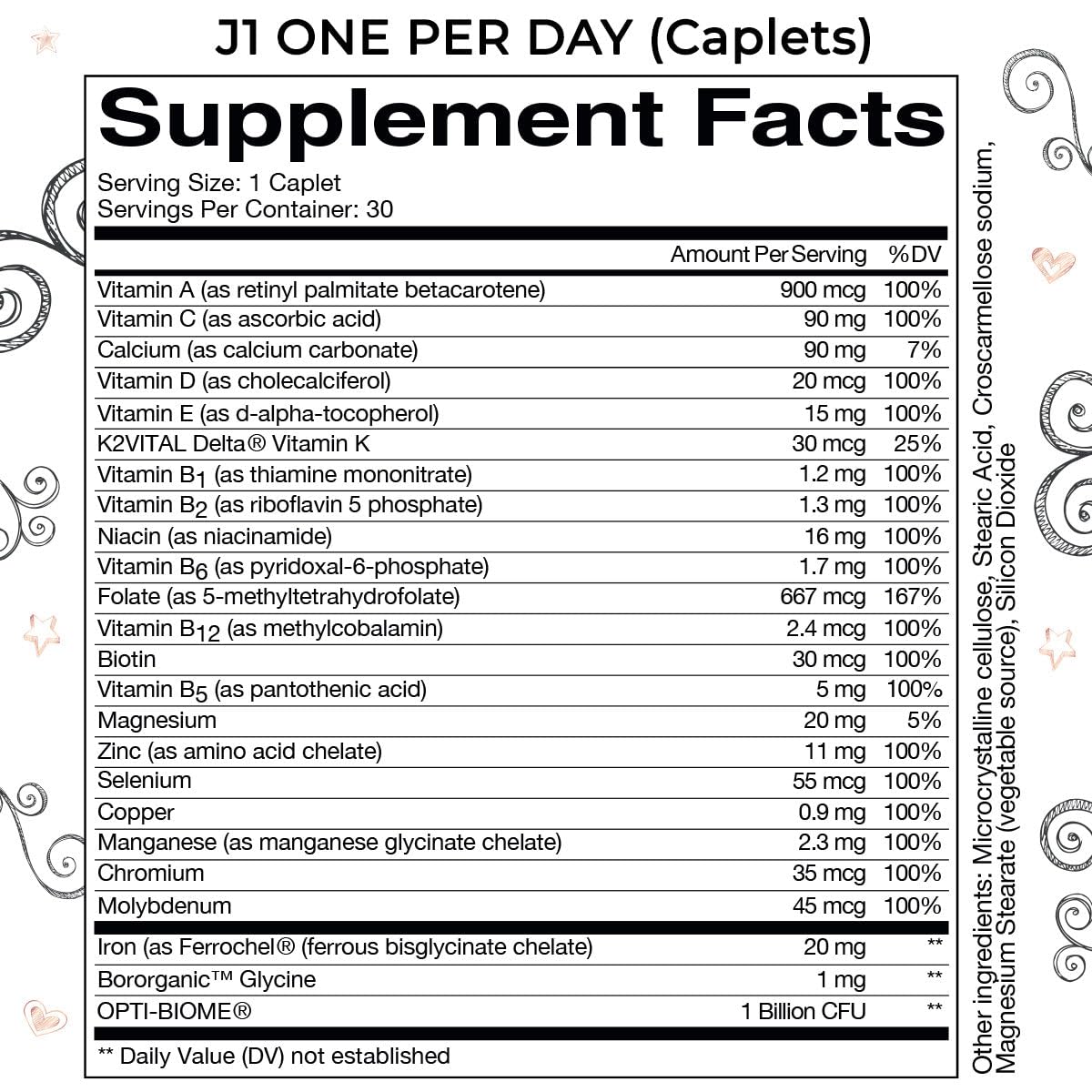 Bariatric Eating J1 One per Day Bariatric Multivitamin Caplets, 30 Count