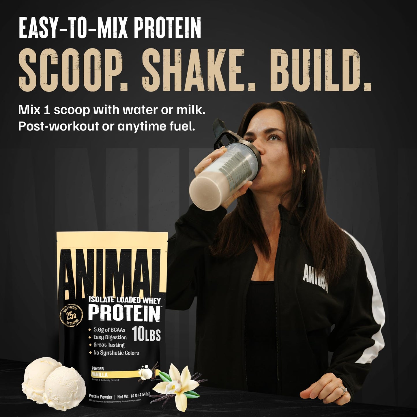 Animal Whey Isolate Protein Powder Vanilla - 160 Servings