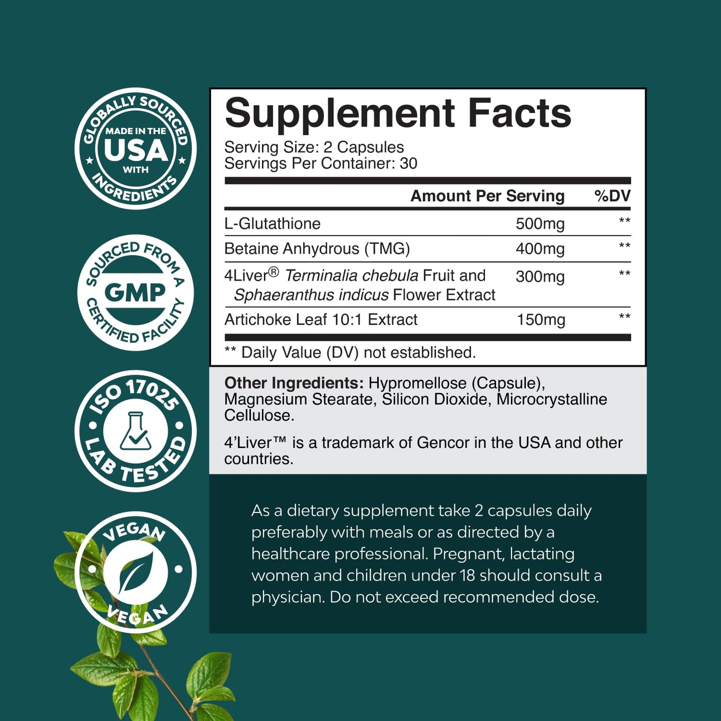 Natures Craft Pro Liver Support Supplement Capsule 180 Count