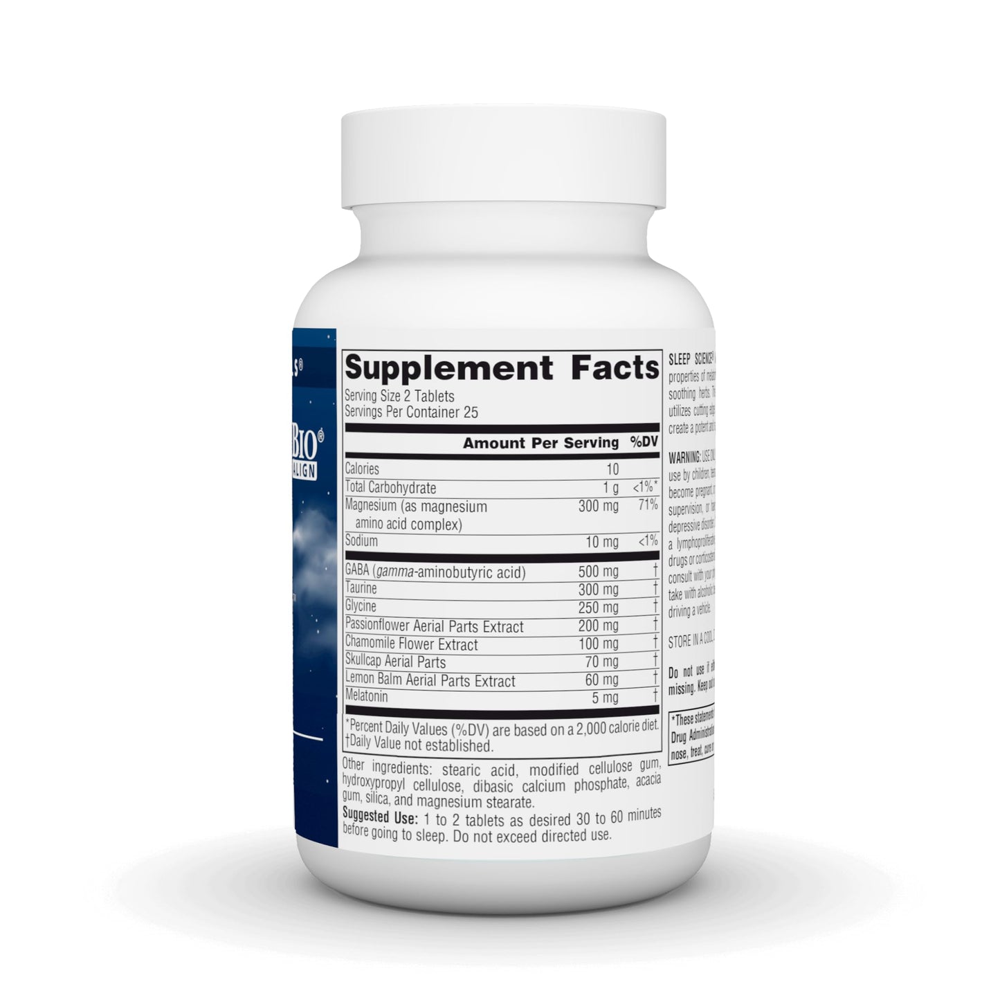 Source Naturals Sleep Science NightRest with Melatonin, Multi-Nutrient & Herb Complex 50 Tablets