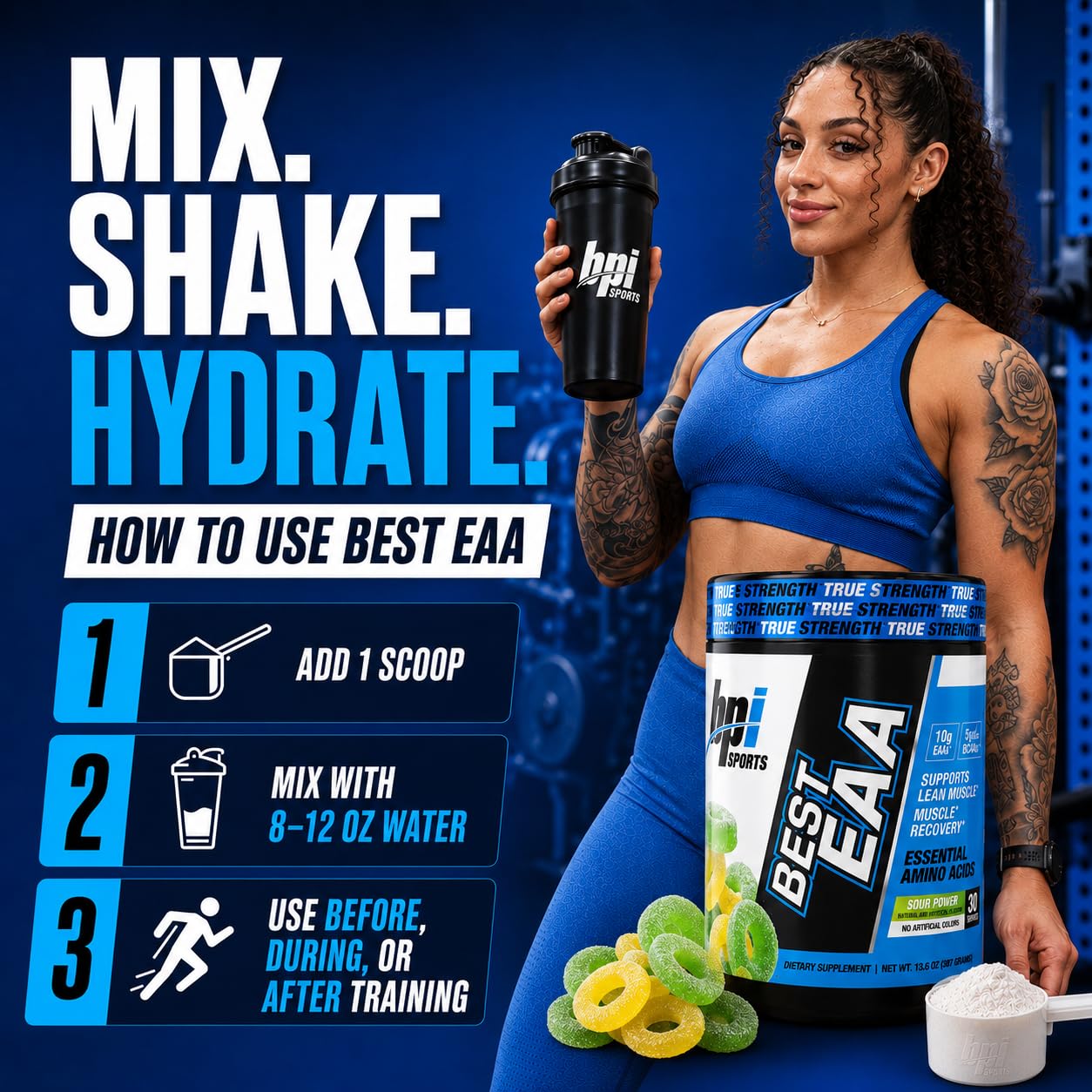 BPI Sports Essential Amino Acids EAA Powder 13.6