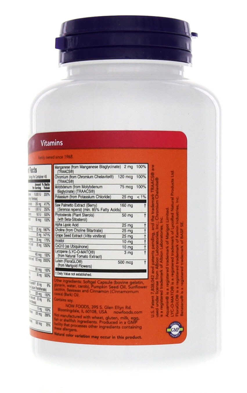 NOW Foods Adam Men's Multivitamin Softgels 180 Count