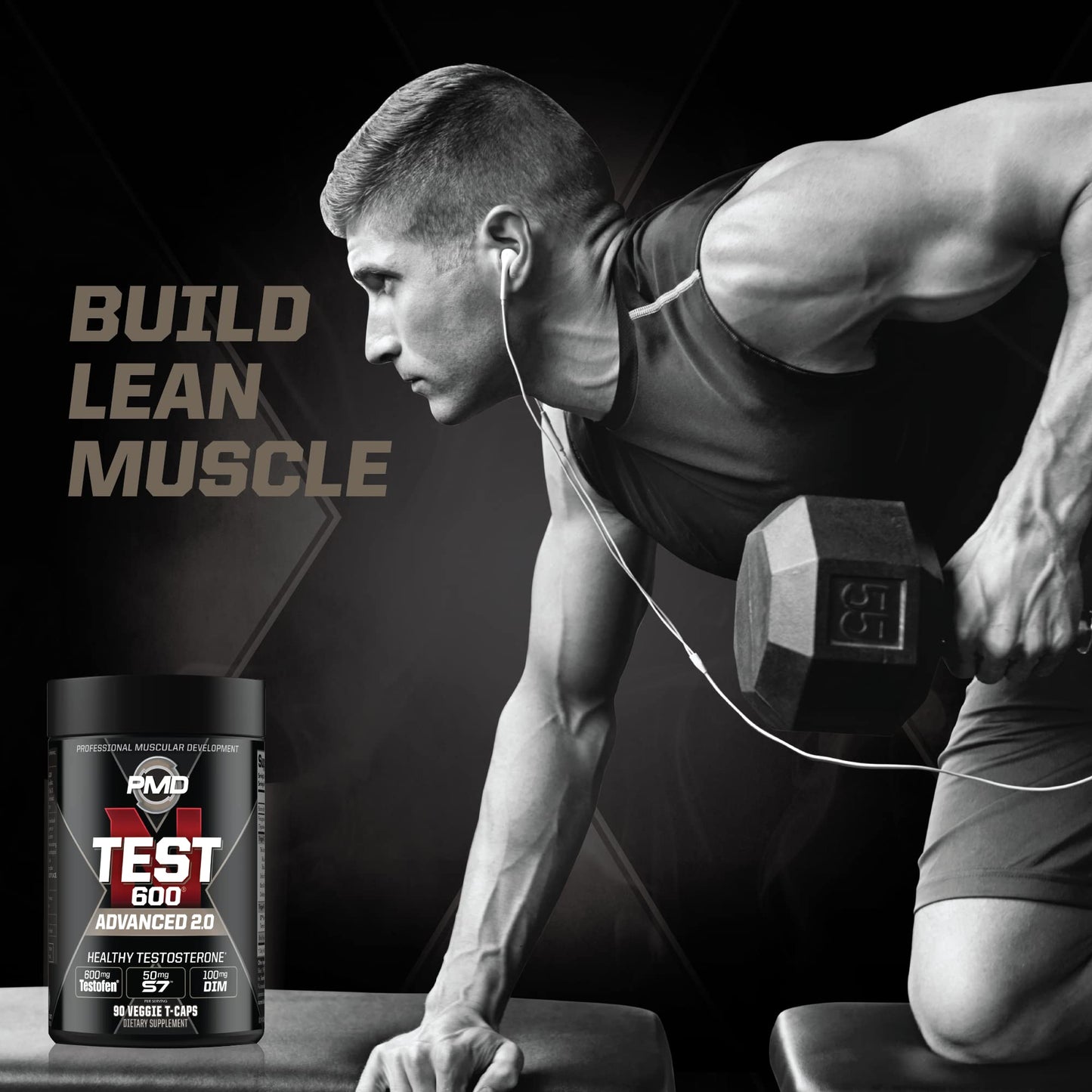 PMD Sports N-Test 600 Advanced Nitric Oxide Support Capsules, 90 Capsules