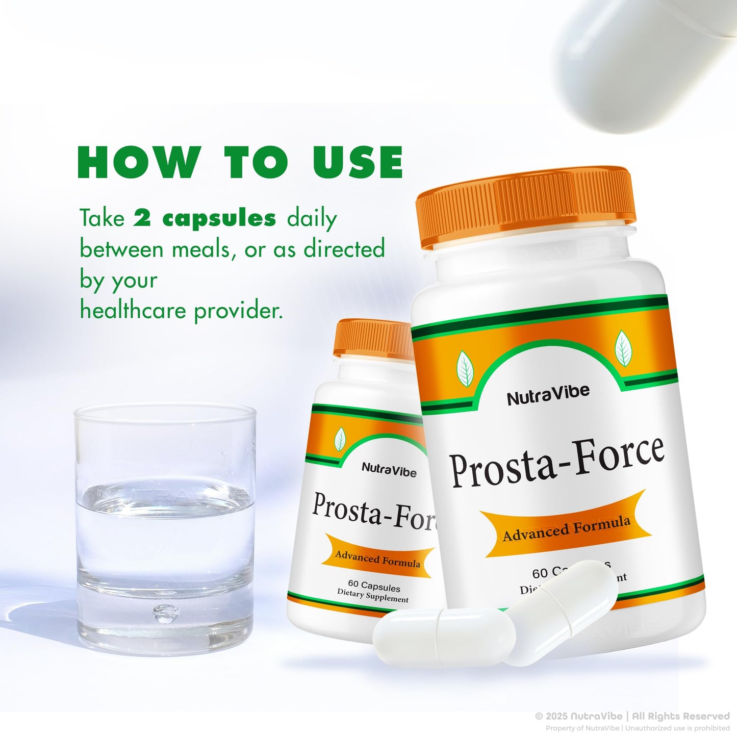 NutraVibe ProstaForce Capsules 60 Count