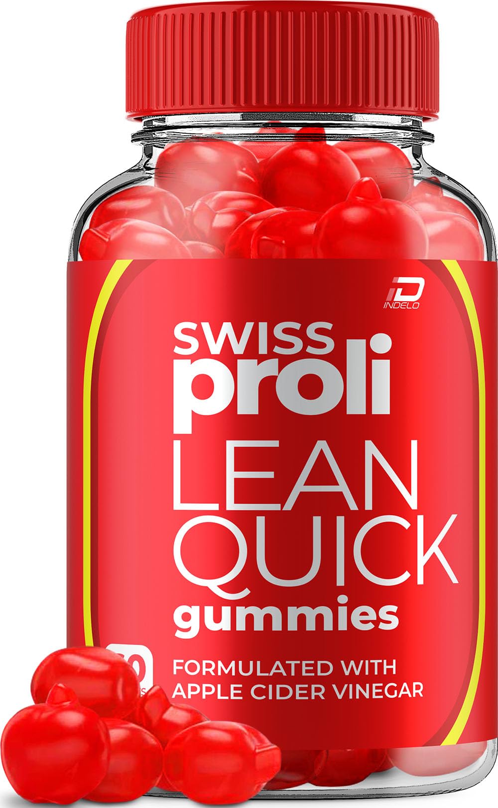 Indelo Swiss Proli Lean Quick Gummies Advanced Gummy Supplement 1000MG Vitamin B12, 60 Gummies