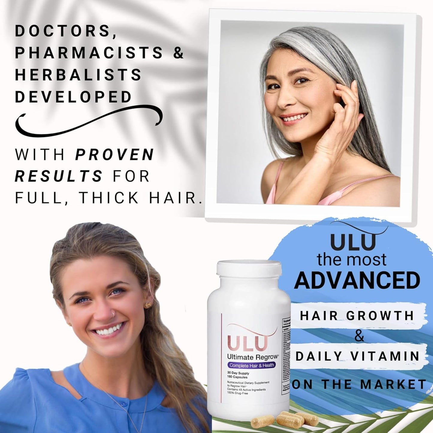 ULULIFE Ultimate Regrow Multivitamin Capsules, 180 Count