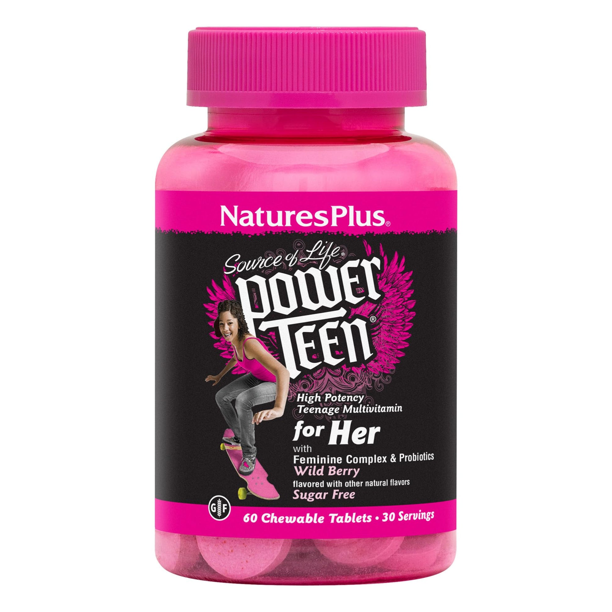 NaturesPlus Source of Life Power Teen for Her Tablets 60 Count