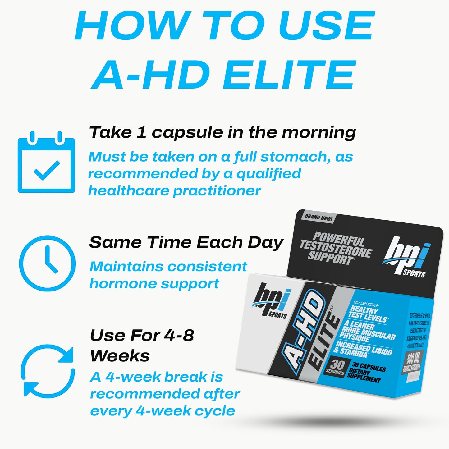 BPI Sports A-HD Elite Capsule 30 Servings