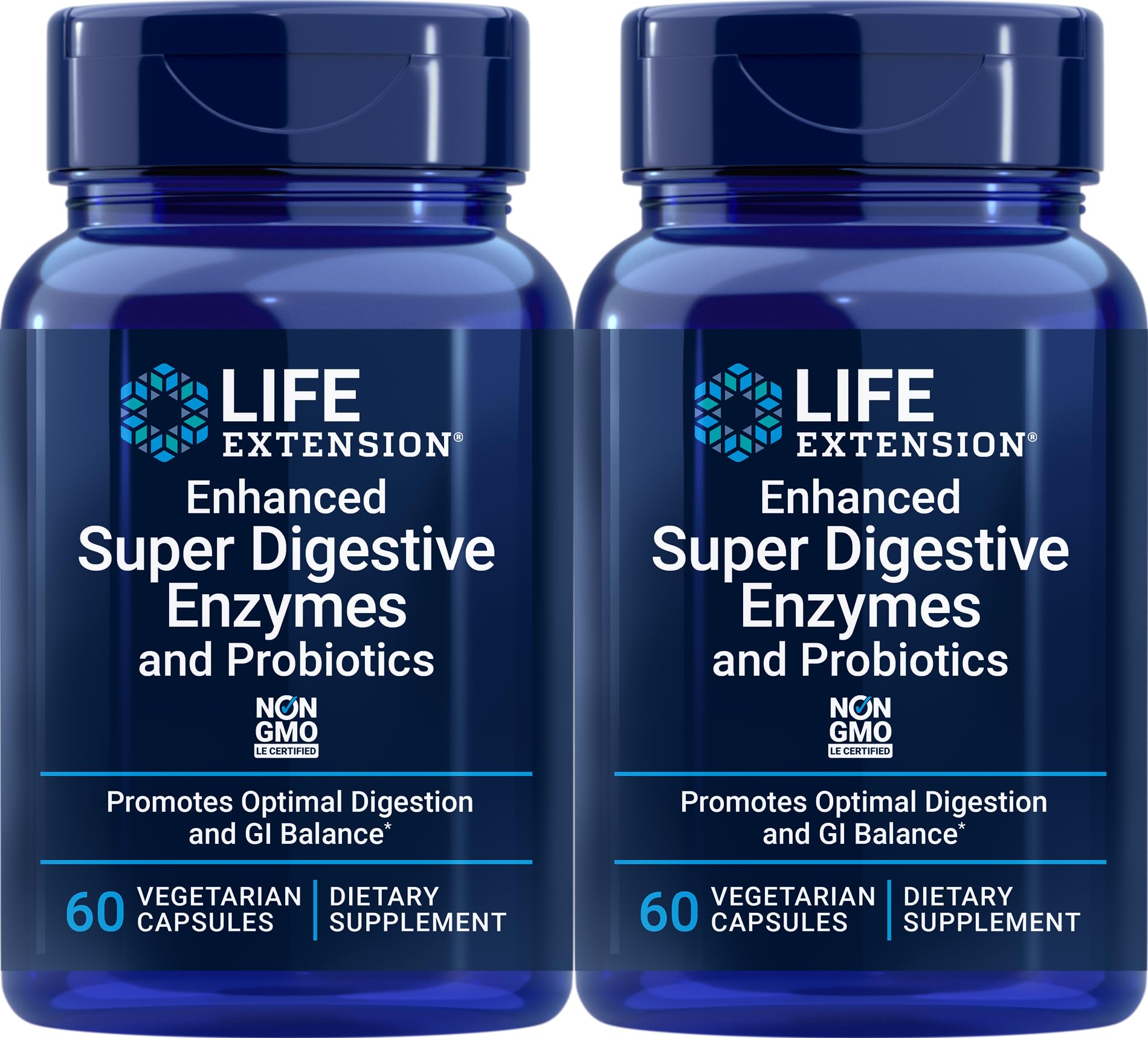 Life Extension Enhanced Super Digestive Enzymes and Probiotics Capsules 120
