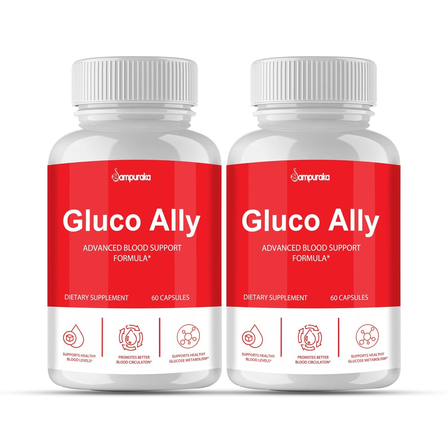 Sampuraka Gluco Ally New Advanced Formula Made in USA Capsule 1 Count