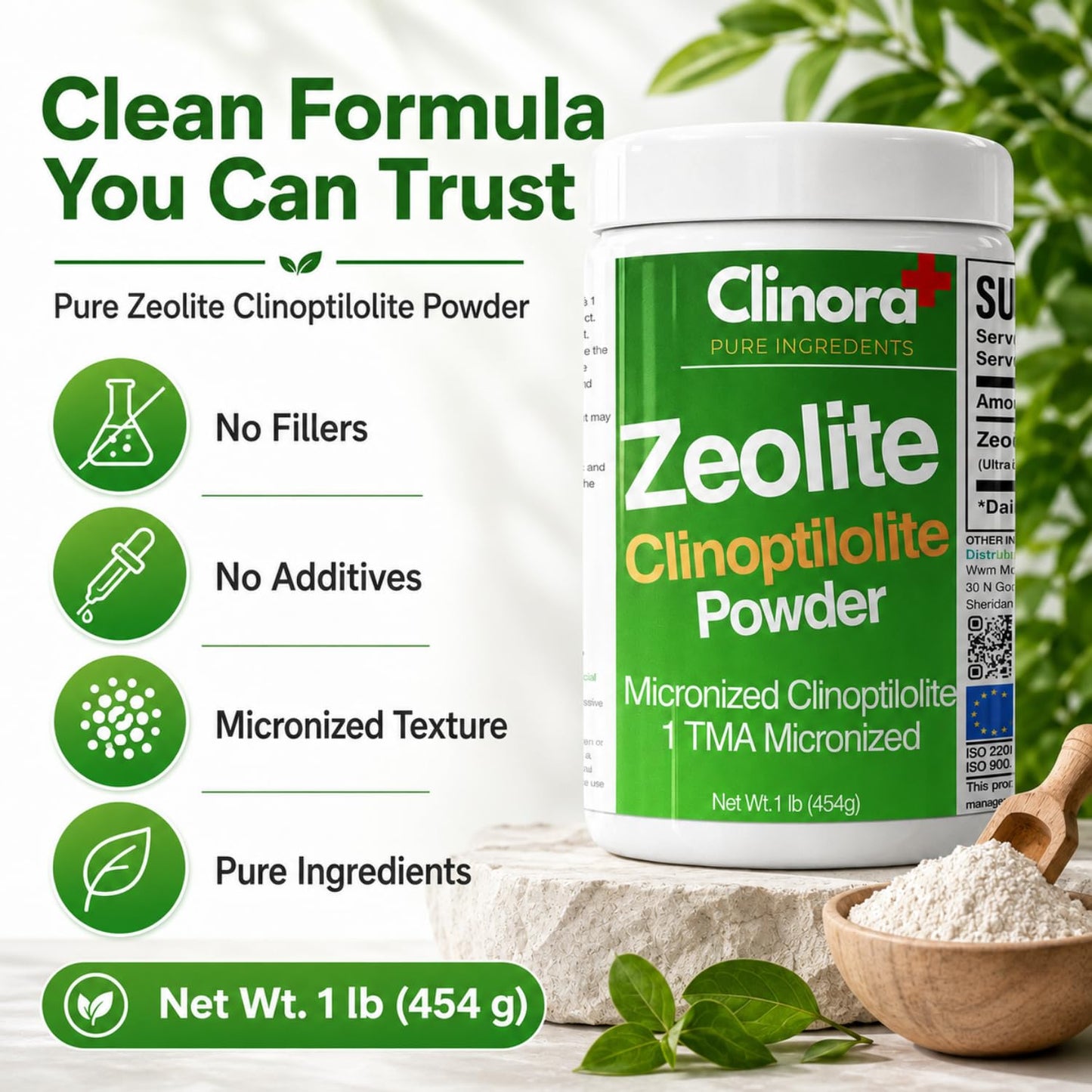 Clinora Zeolite Detox Powder 16-Count
