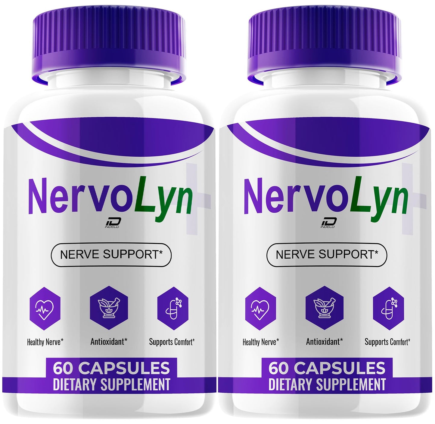 Indelo Nervo Lyn Capsules, Nervolyn Advanced Natural Blend, 120 Capsules