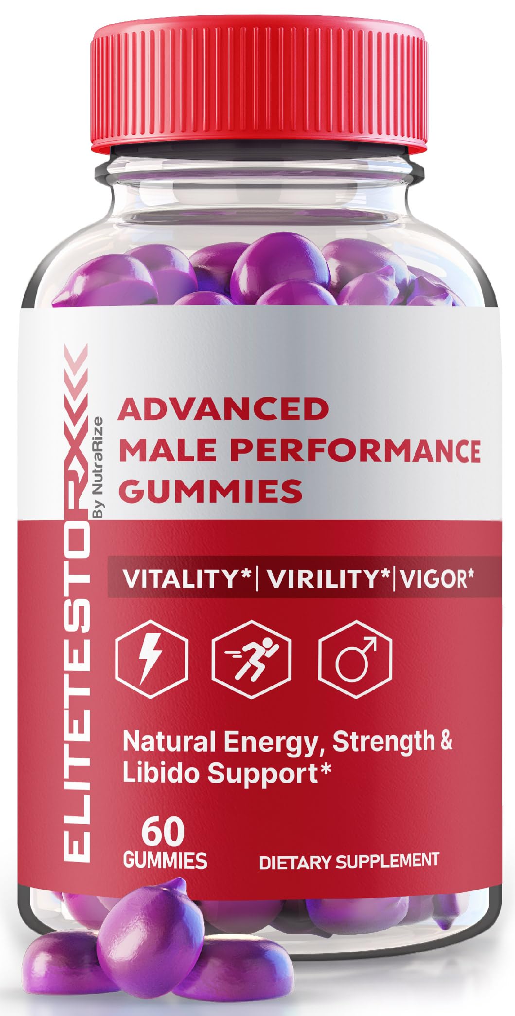 NutraRize Elite Testo Rx Gummies 60 Gummies