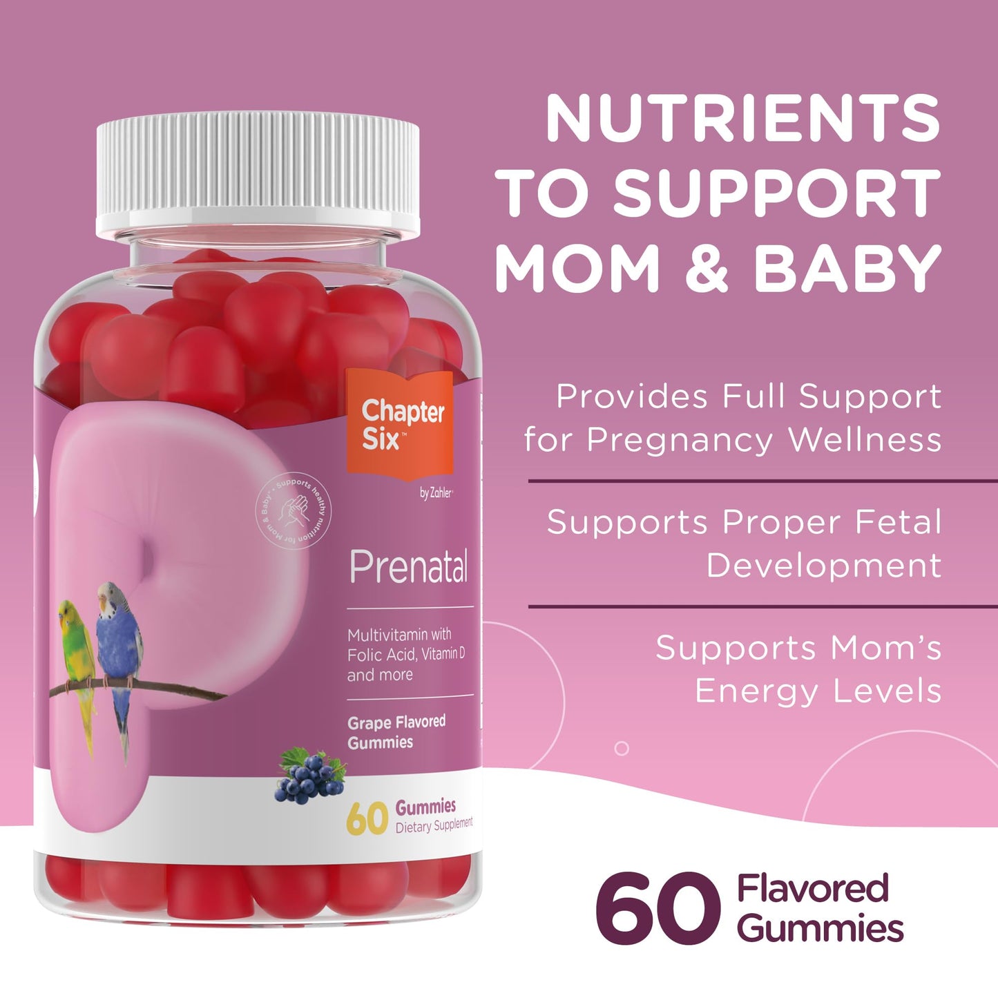 Zahler Prenatal Gummies Gummy 60 Count