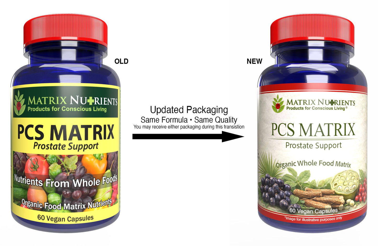 Matrix Nutrients PCS Matrix Lower PSA Levels for Healthy Prostate Capsules, 60 Count