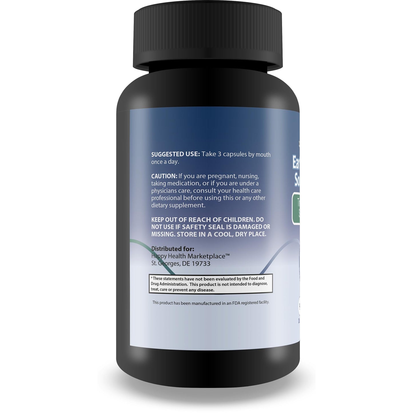Happy Health Marketplace Ear Echo Ease Tinnitus Relief Supplement Capsule, 90 Count