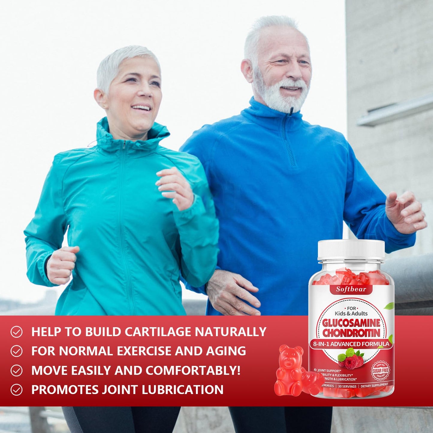 softbear Glucosamine Chondroitin Gummies 120 Count