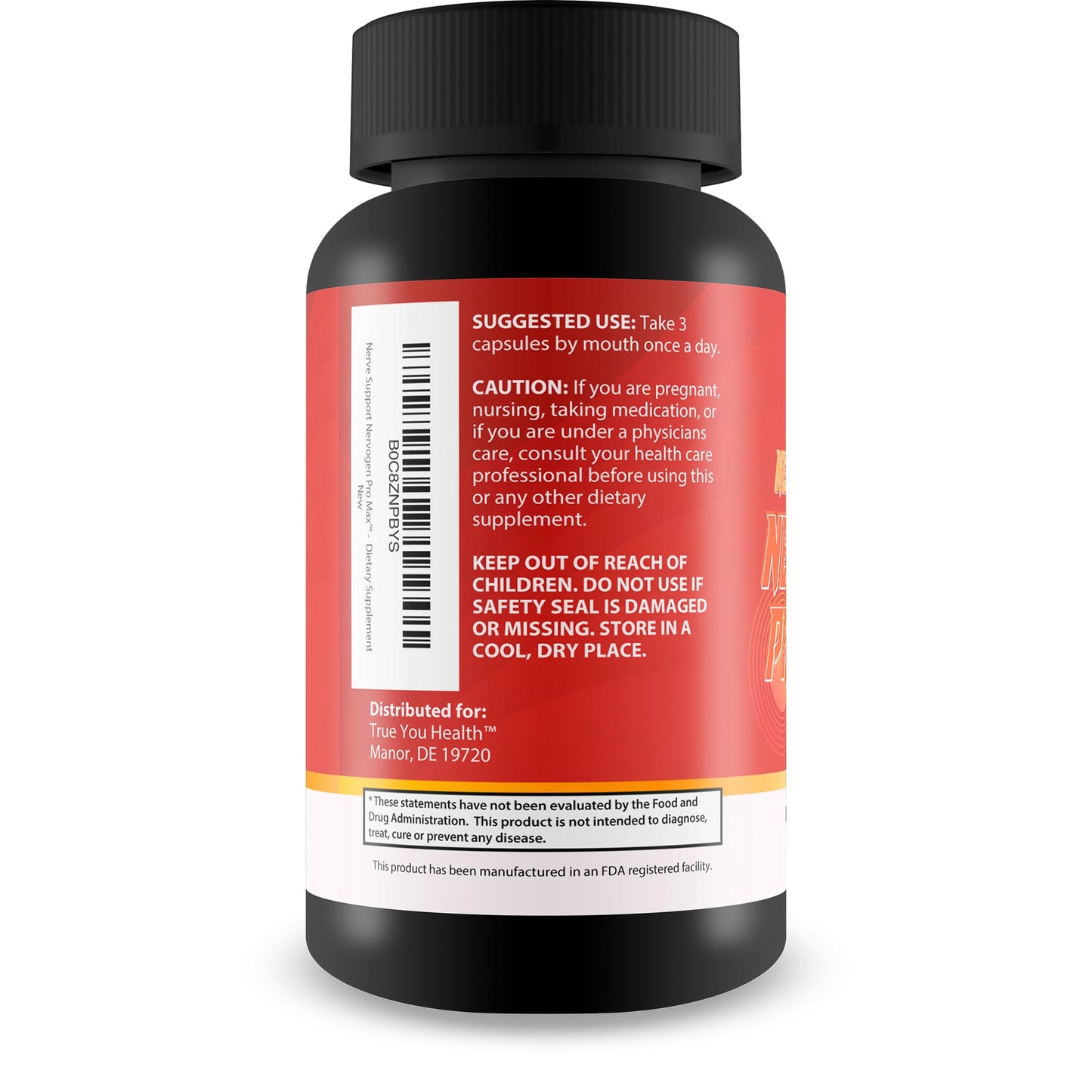 True You Health Nervogen Pro Max Nerve Support Capsule 1 Count