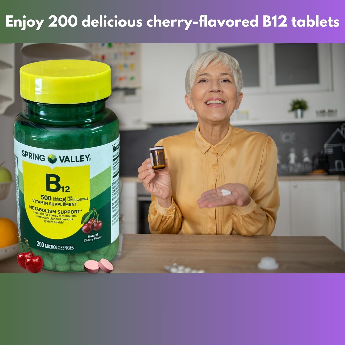 FUSION SHOP STORE Vitamin B12 500 mcg Tablet - 200 Count