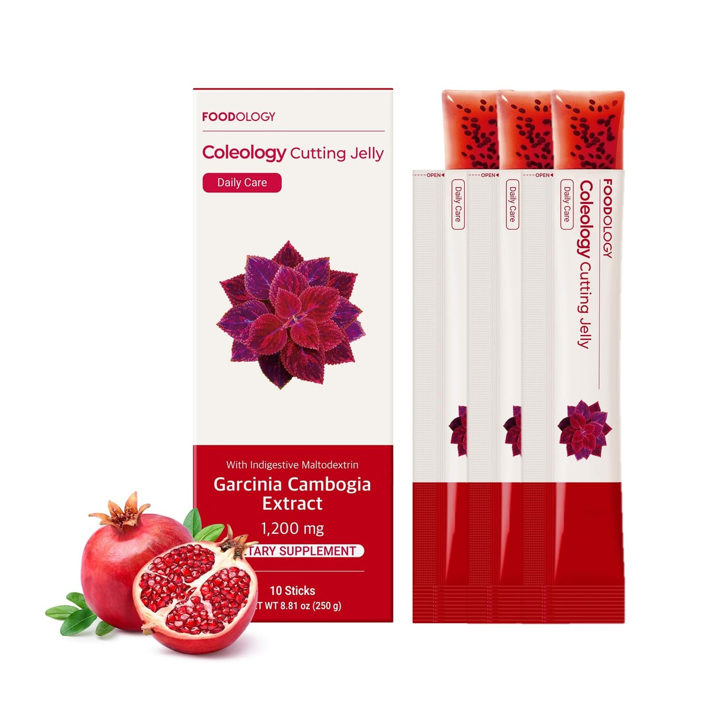 FOODOLOGY Coleology Cutting Jelly Pomegranate Gummies 30 Gummies
