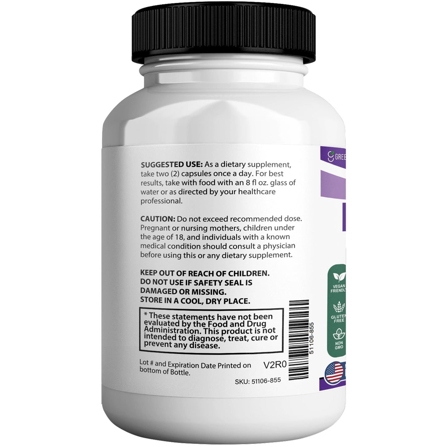 GREENVIFY NervoLyn Max Maximum Strength Nerve Support Supplement Capsules, 60 Capsules