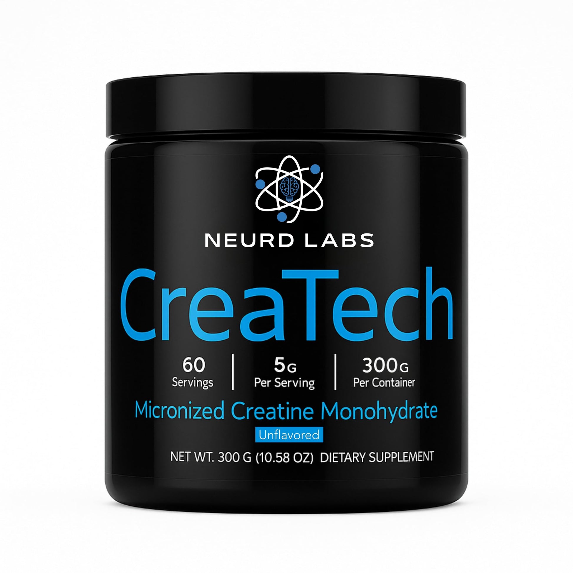 Neurd Labs CreaTech Micronized Creatine Monohydrate Powder, 10.58 Ounce
