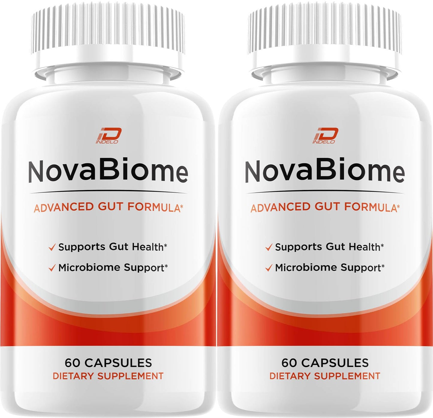 Indelo NovaBiome Capsules Advanced Formula Extra Strength Digestive Support Gut Wellness, 120 Capsules