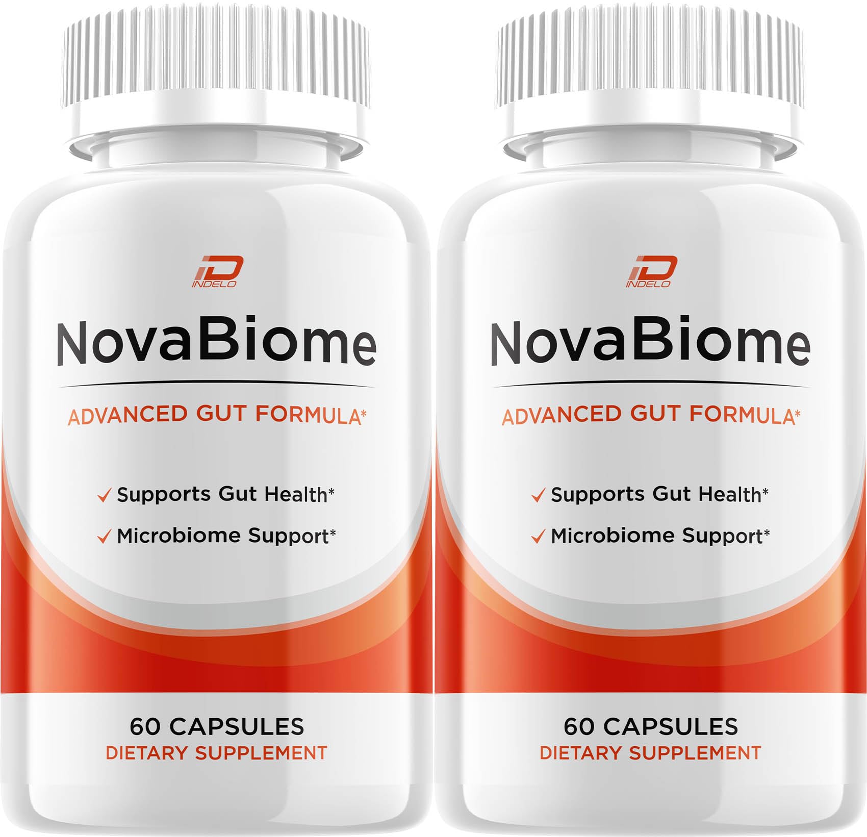 Indelo NovaBiome Capsules Advanced Formula Extra Strength Digestive Support Gut Wellness, 120 Capsules