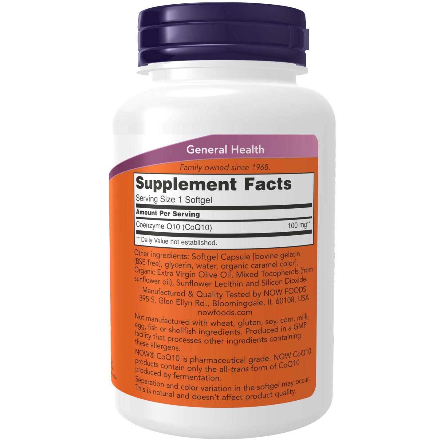 NOW Foods CoQ10 (Coenzyme Q10) 100 mg Softgels, 150 Softgels