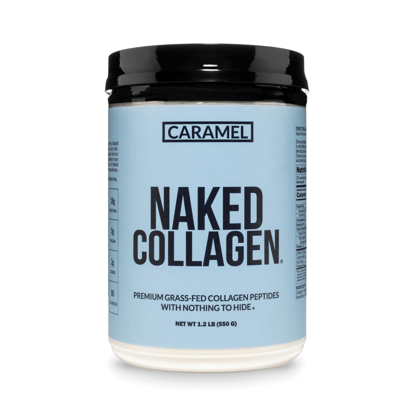 NAKED Caramel Collagen Peptides Protein Powder, 20 oz