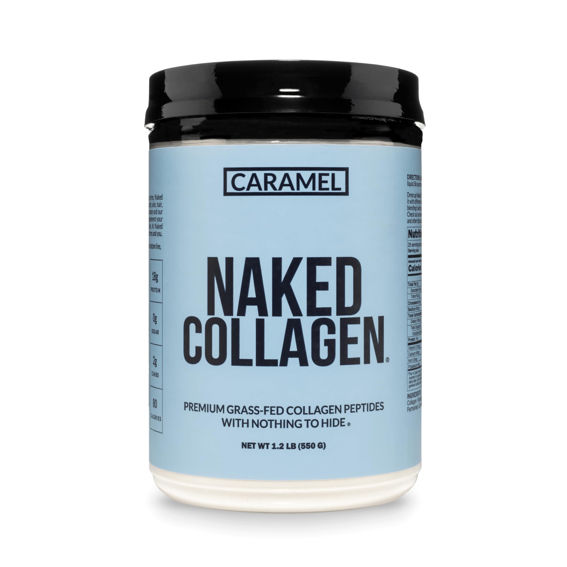 NAKED Caramel Collagen Peptides Protein Powder, 20 oz