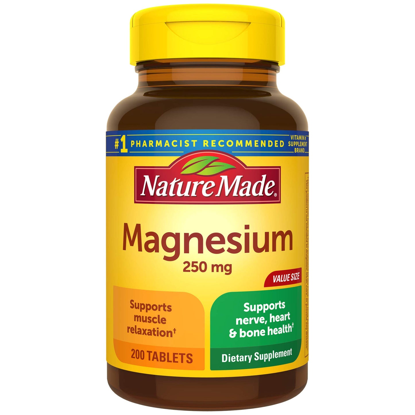 Nature Made Magnesium Oxide 250 mg Tablets, 600 Tablets