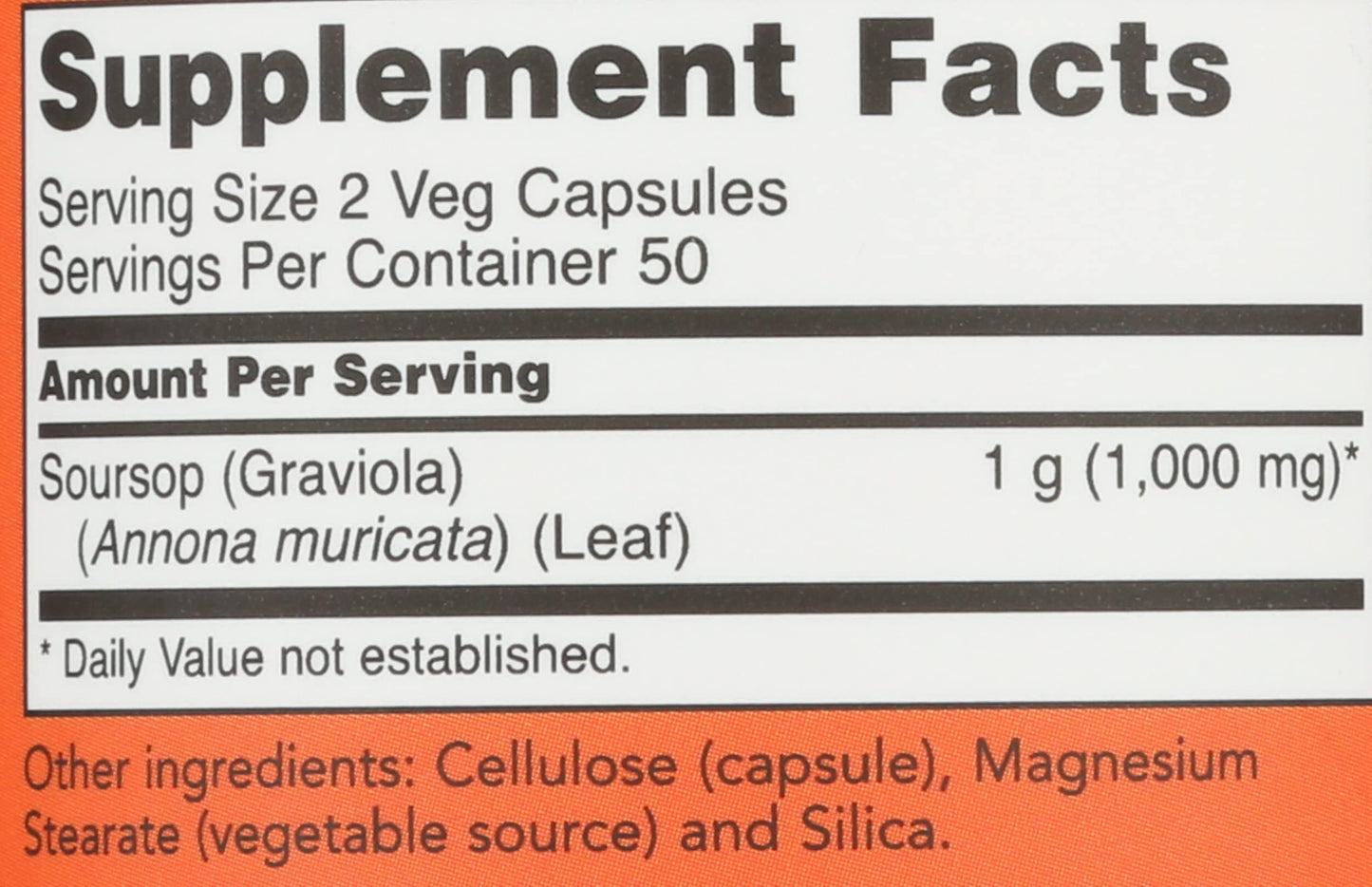 NOW Foods Graviola 100 Capsules