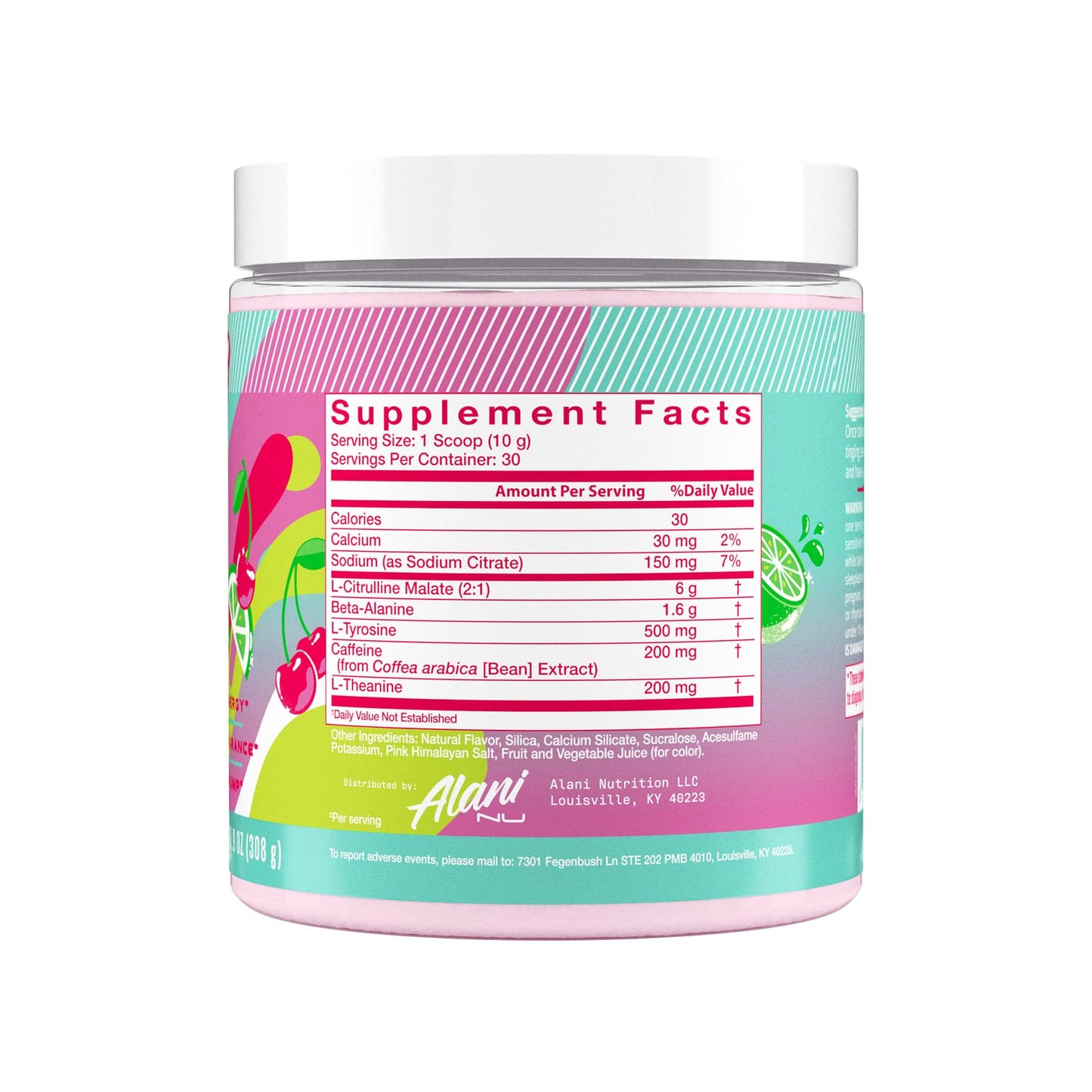 Alani Nu Pre Workout Powder Cherry Twist 10.9 Ounce