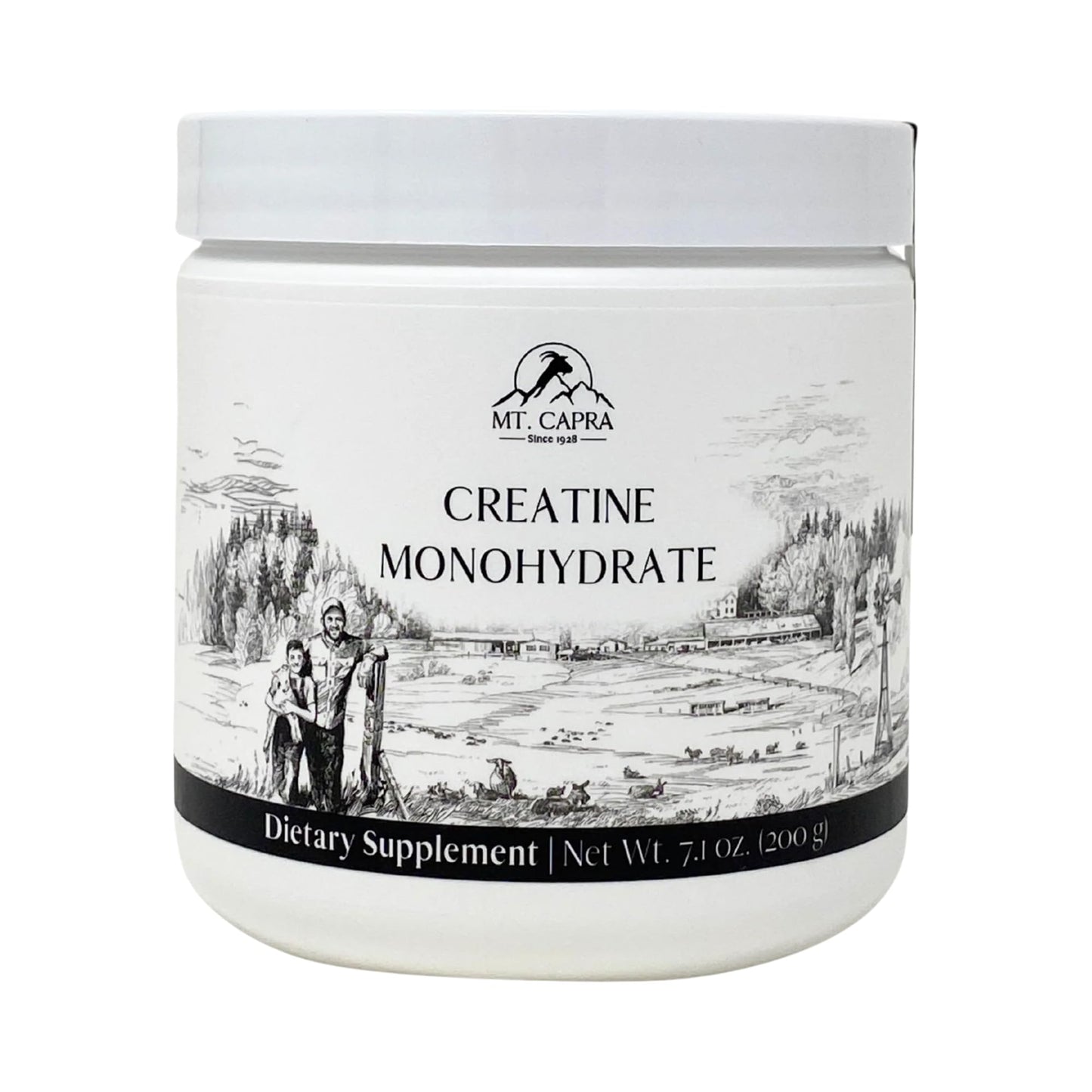 Mt. Capra Creatine Monohydrate Powder 7.1 oz