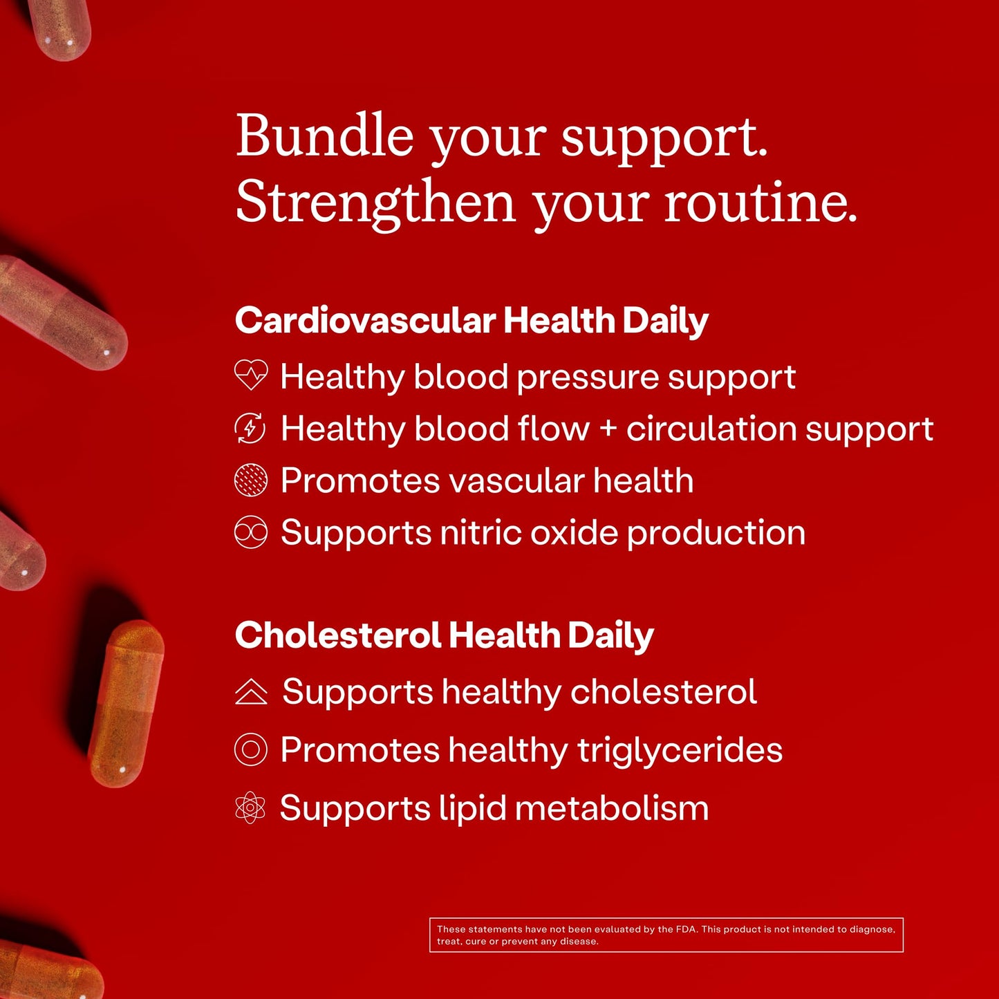 HumanN Cholesterol & Cardiovascular Health Daily Bundle Capsules, 120 Count