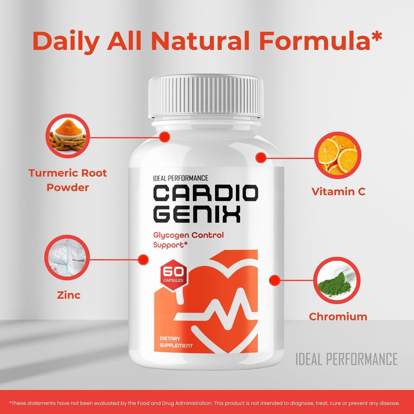 IDEAL PERFORMANCE Cardio Genix Capsule, 60 Count