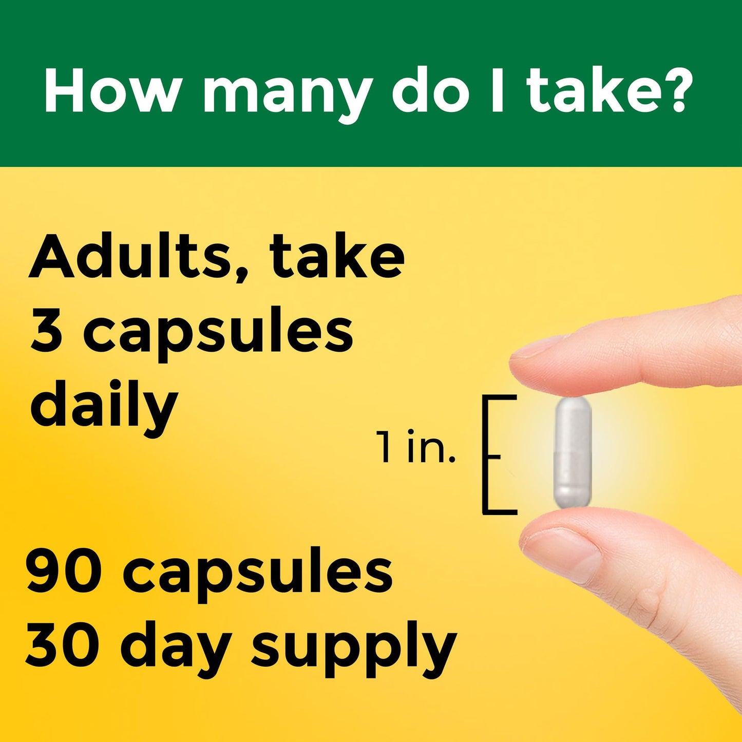 Nature Made High Absorption Magnesium Glycinate 300 mg per 3 Capsules, 180 Capsules