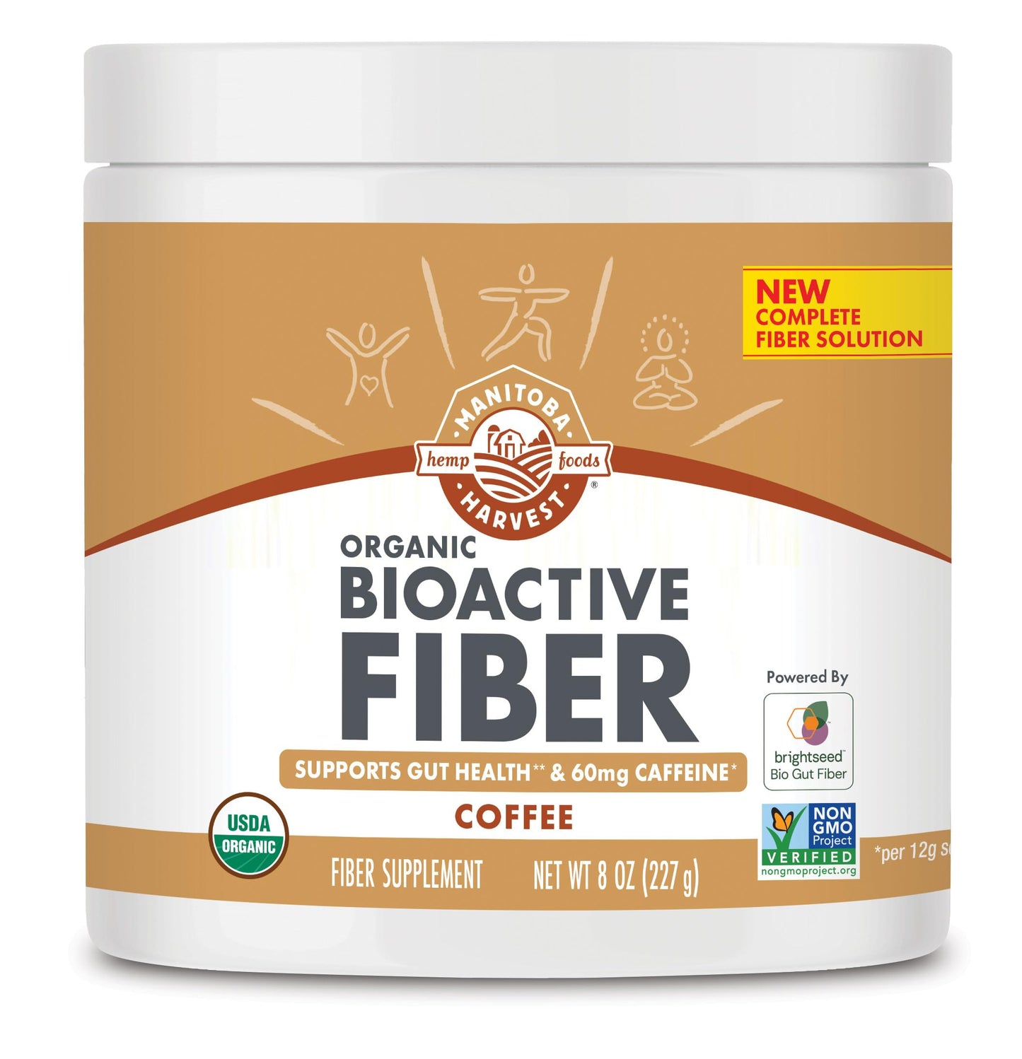 Manitoba Harvest Organic BioActive Fiber Supplement Powder, 8 oz