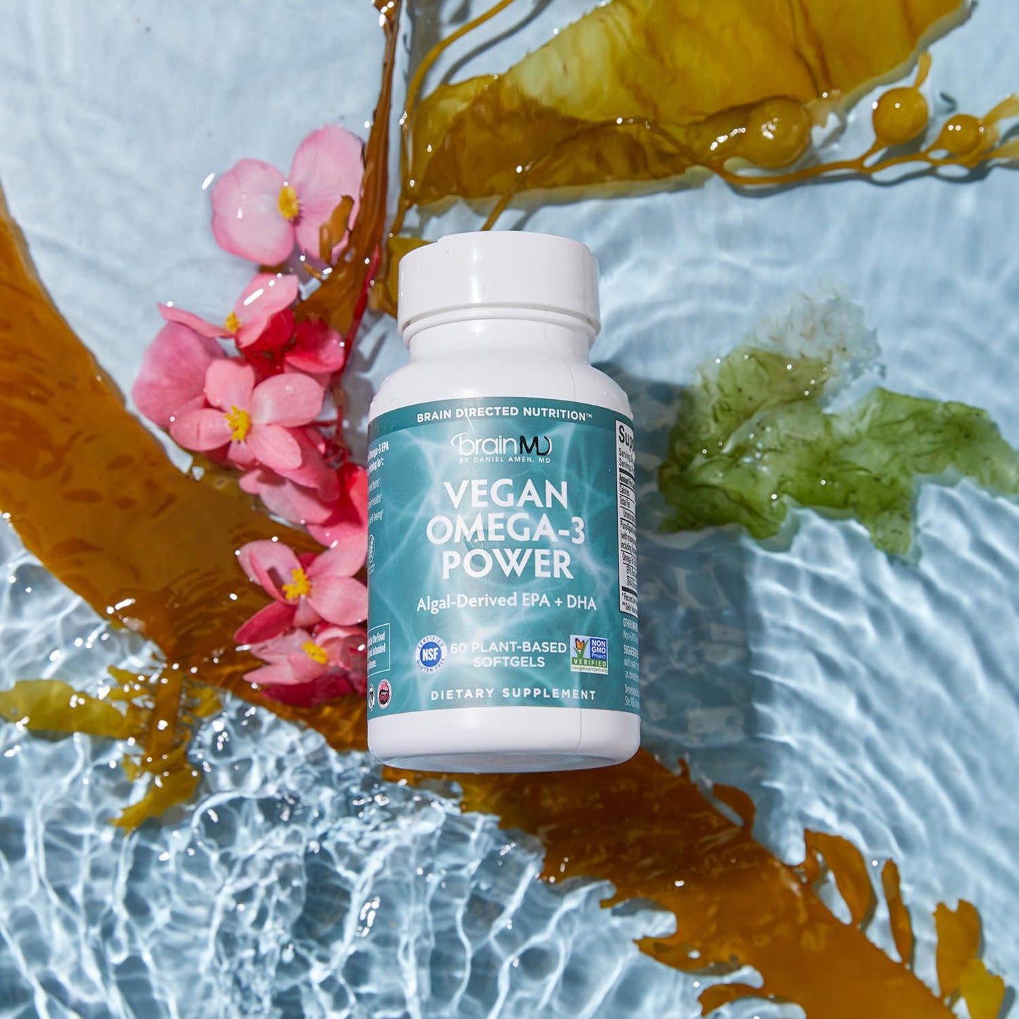 BRAINMD Dr Amen Vegan Omega-3 Power Softgels 60 Count