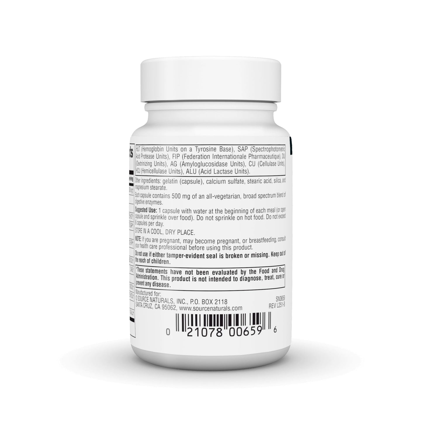 Source Naturals Essential Enzymes, Bio-Aligned Multiple Enzyme Supplement Capsule, 60 Capsules
