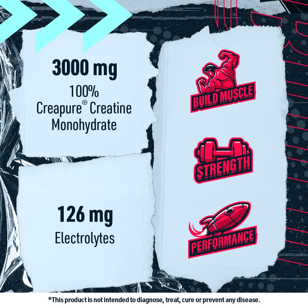 Blue Star Nutraceuticals CREA-TECH Creapure Creatine Monohydrate with Electrolytes Capsules - 120 Veggie Capsules