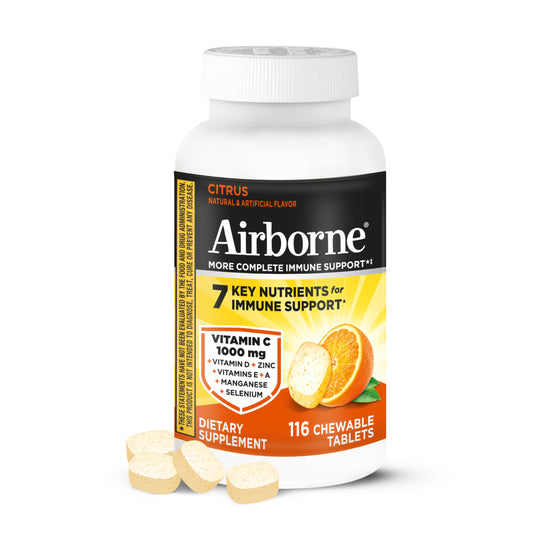 Airborne Citrus Chewable Tablets 116 Tablets