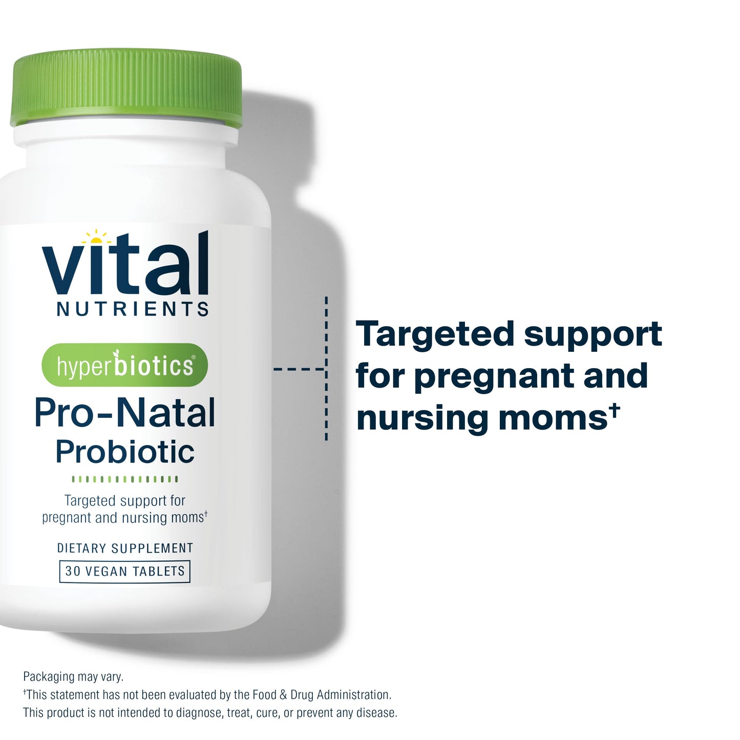 Hyperbiotics Vital Nutrients Pro-Natal Prenatal Probiotics for Women 30 Tablets